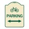Signmission Bicycle Parking W/ Bidirectional Arrow Heavy-Gauge Aluminum Sign, 24" x 18", TG-1824-24314 A-DES-TG-1824-24314 - alternate 1